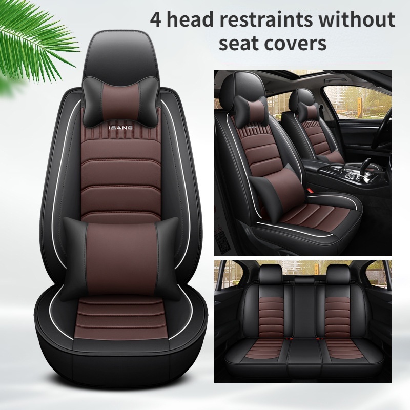 Genuine Leather Car Seat Cushions 5seater Axia Myvi Bezza Persona