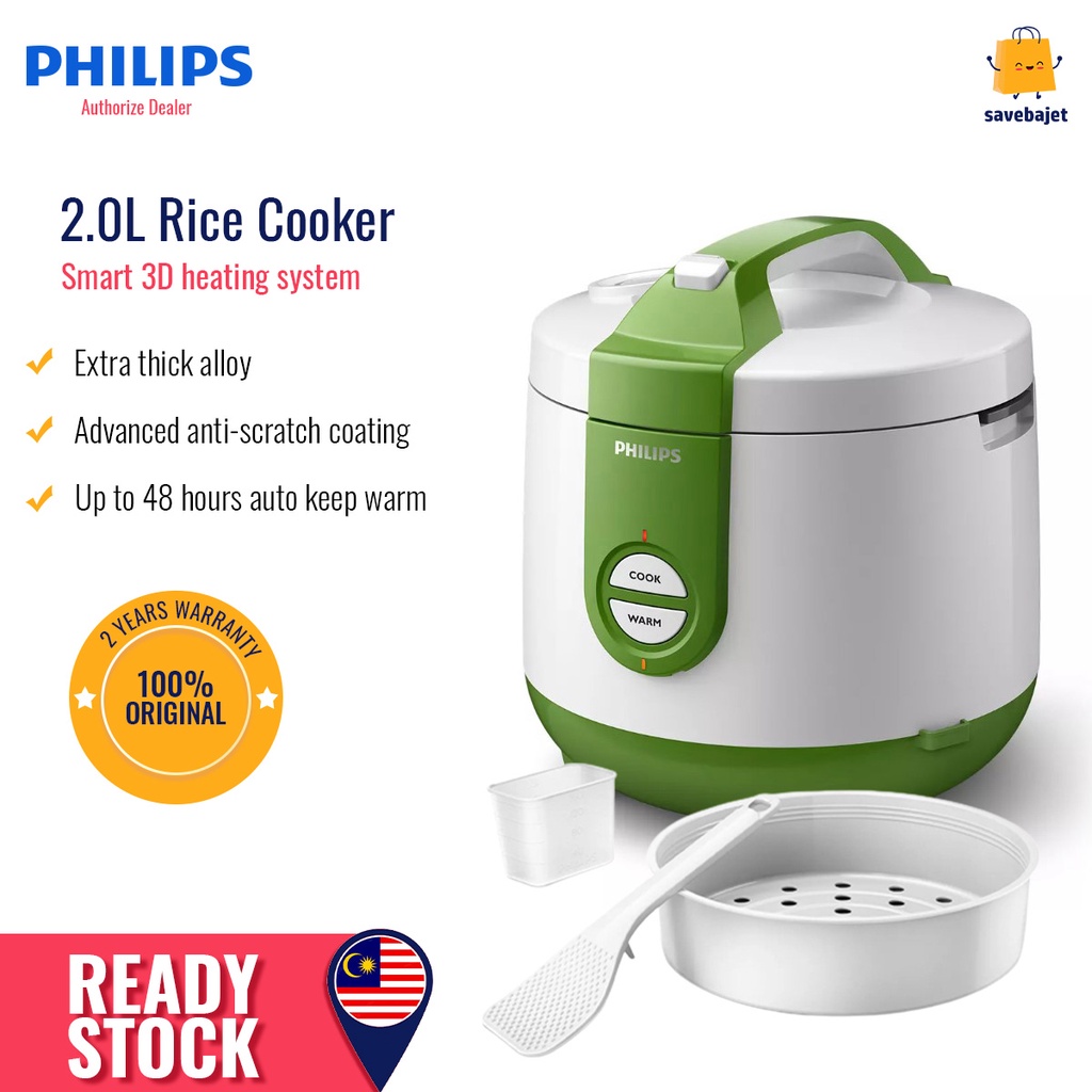 Philips 2.0L Jar Rice Cooker HD3119/60 | Shopee Malaysia