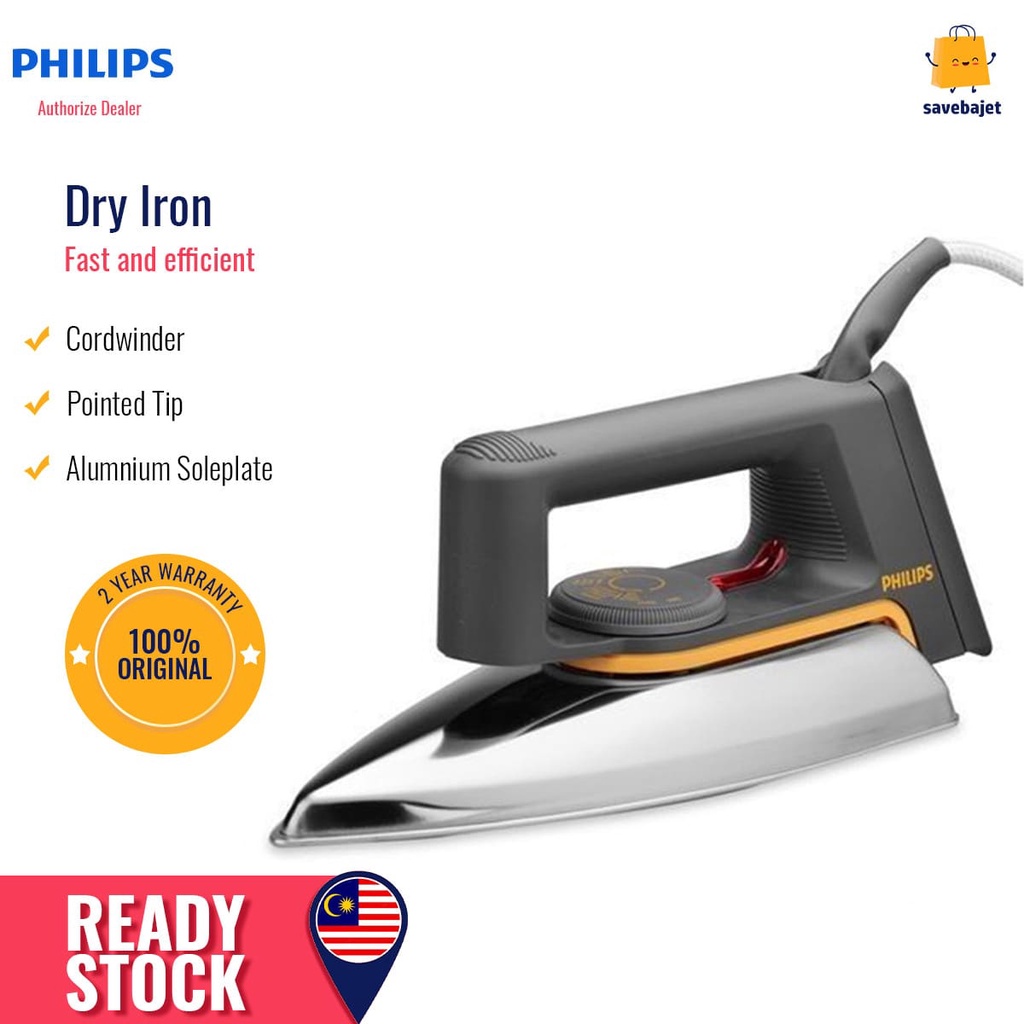 philips-seterika-dry-iron-1000w-hd1172-shopee-malaysia