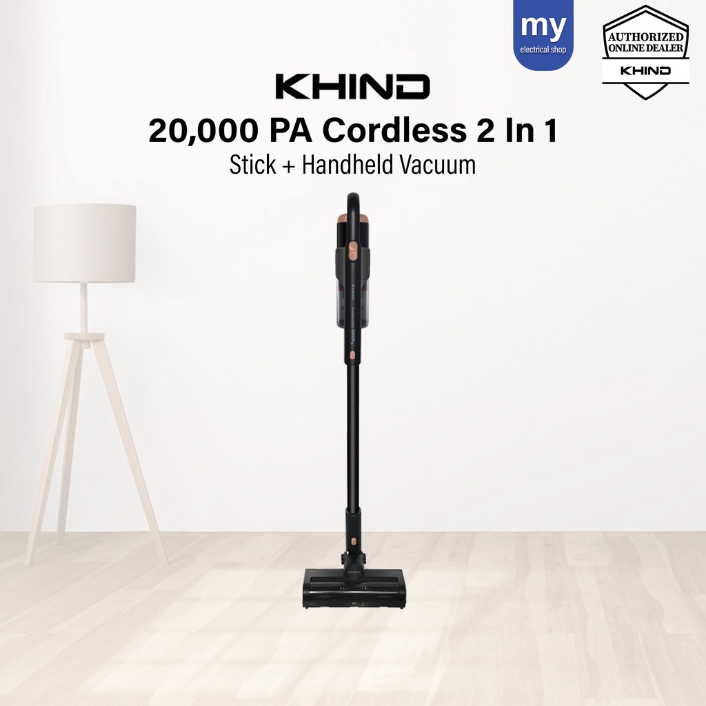 Khind Cordless Vacuum Cleaner VC9675PRO 2 in 1 Handheld Vacuum Bagless