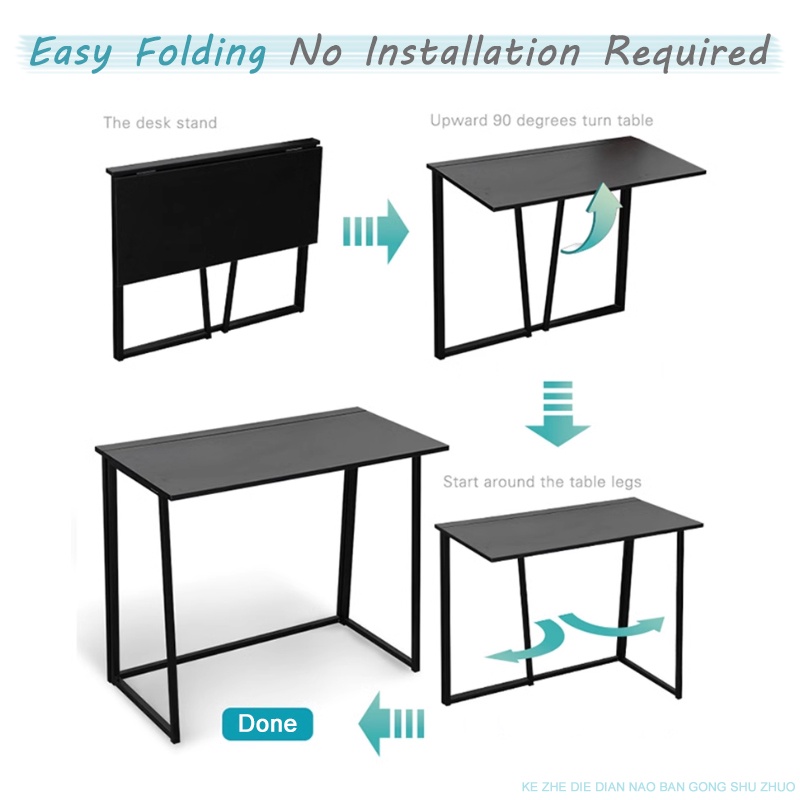 GDeal 90CM Home Office Simple Collapsible Computer Table Portable ...