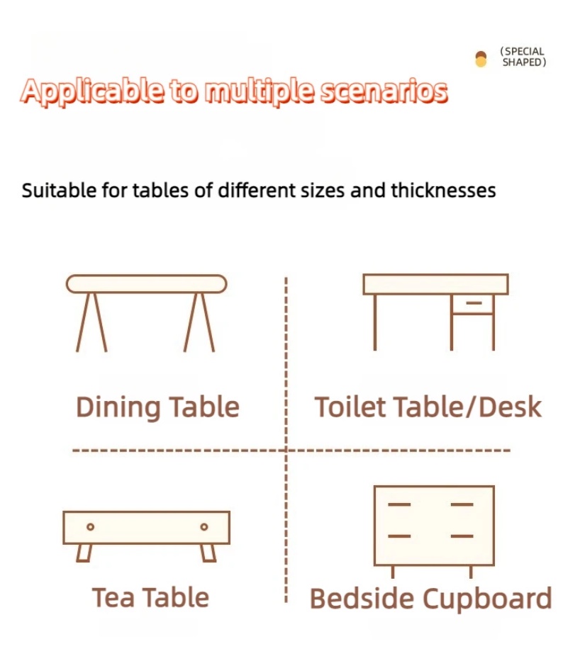 【Three Sizes】Lambskin AllInclusive Tablecloth Waterproof OilProof