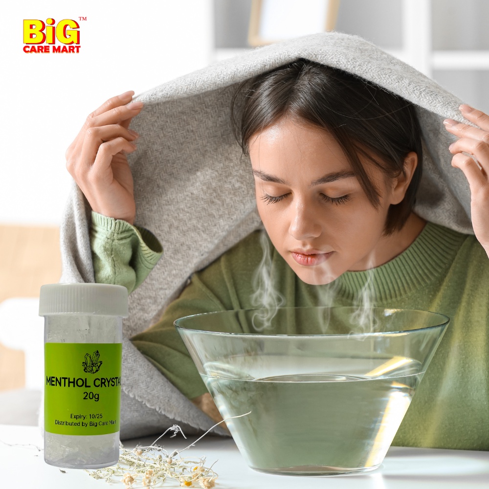 Pure Menthol Crystal for Steam Inhalation 20g by Big Care Mart for ...