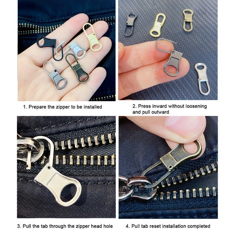 Detachable Zipper Head - DIY Sewing Craft - Instant Zipper Repair Kit ...