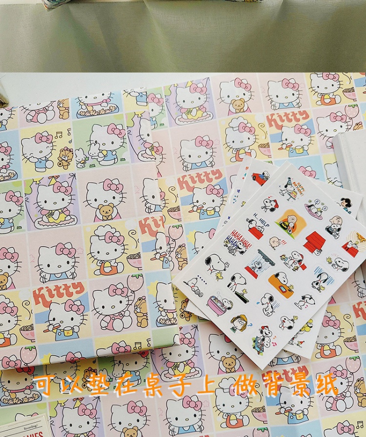 Birthday Sanrio Wrapping Paper Present Gift Paper Wrappers Book Cover ...