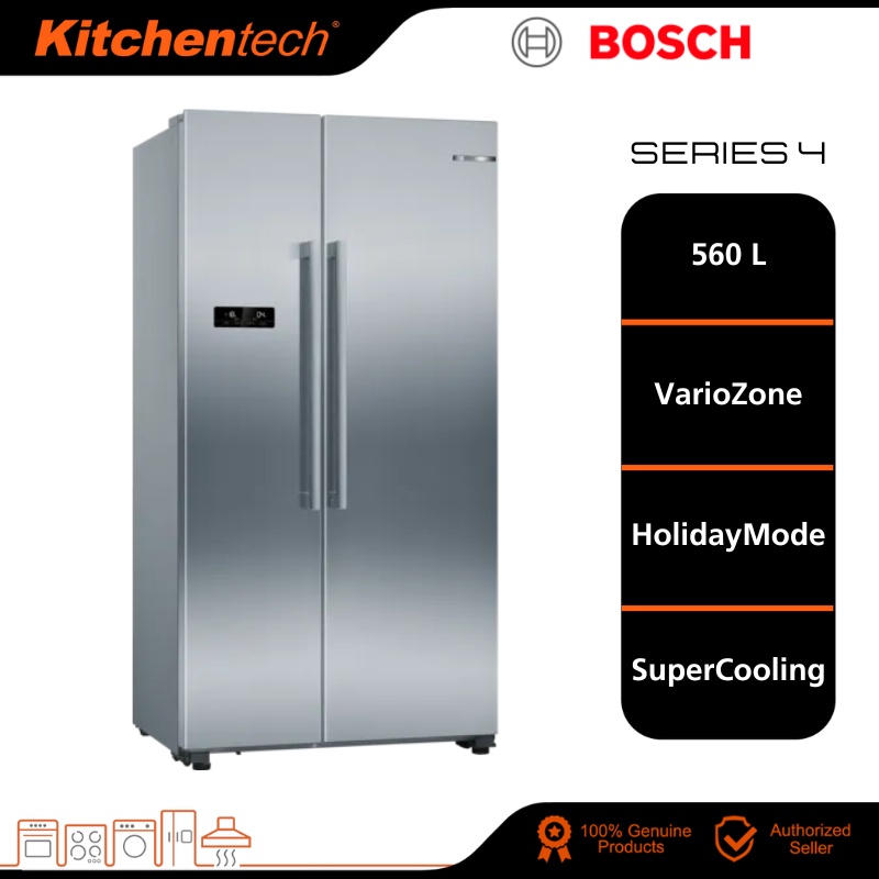 Bosch 560L Side by Side Refrigerator KAN93VIFPG Stainless Steel Series