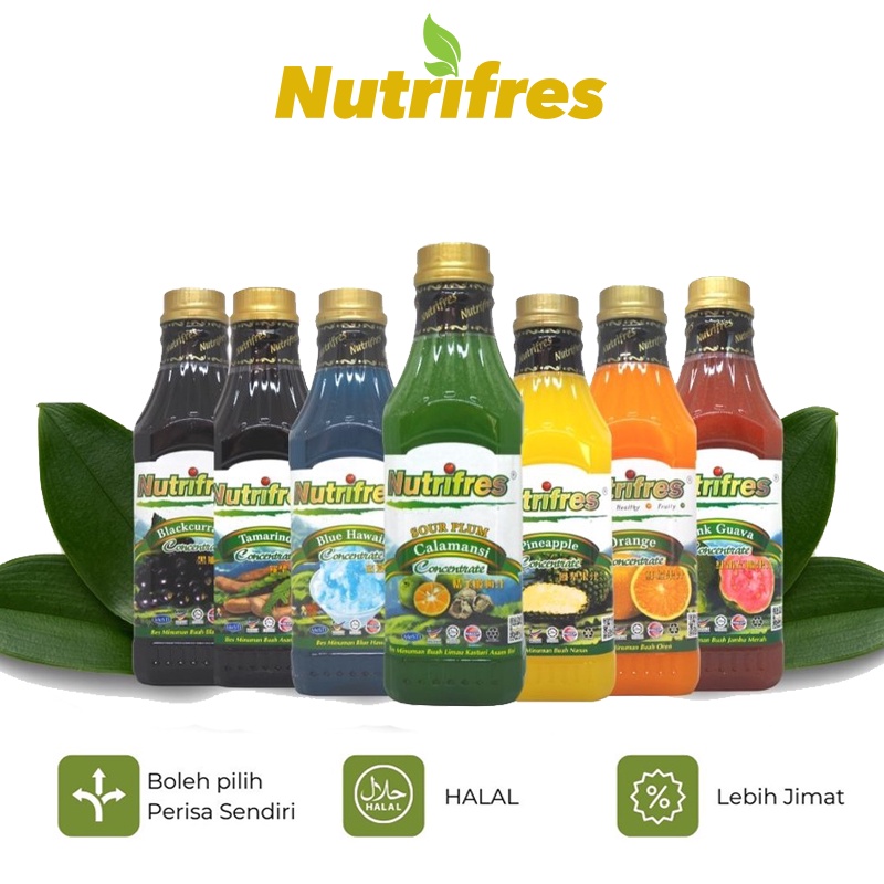 Nutrifres Fruit Juice Concentrate 1000g Syrup Cordial Series Assorted