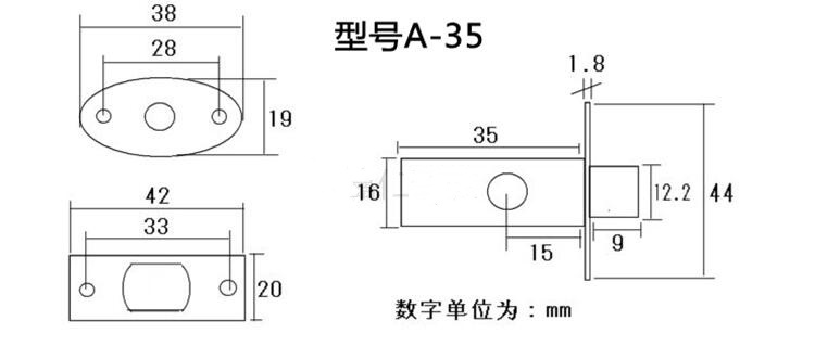 Stainless steel Invisible lock Copper core Hardware Pipe Tube Well ...