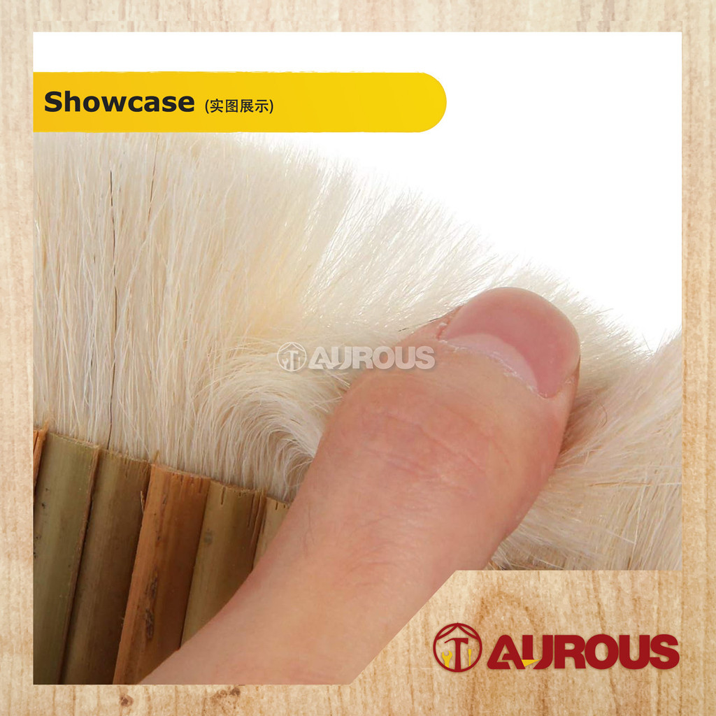 BAMBOO HANDLE WOOL BRUSH FOR PAINTING SHELLAC AND VARNISH (10 , 12 , 14 ...