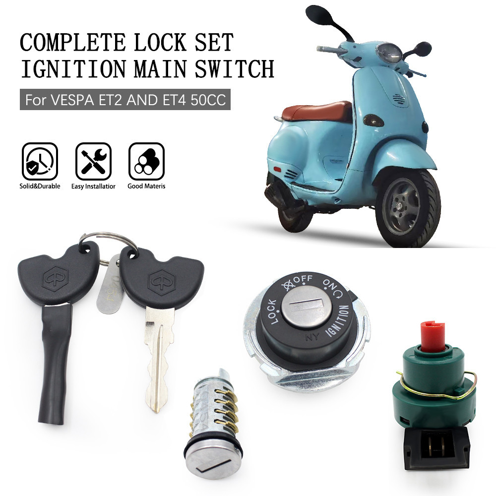 Motorcycle Ignition Switch Seat Gas Fuel Tunk Cap Lock With Key Set for ...