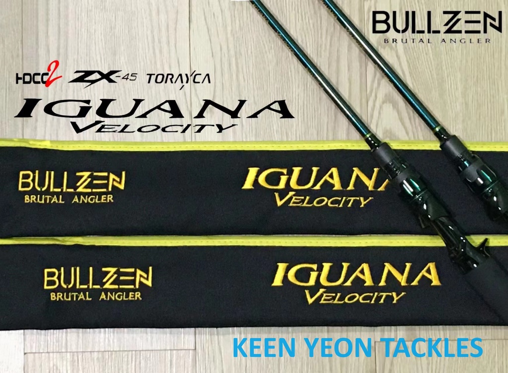 BULLZEN IGUANA VELOCITY JIGGING ROD SPIRAL GUIDE LIMITED EDITION