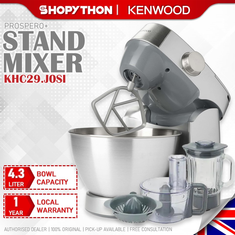 KENWOOD Prospero+ KHC29.J0SI Silver (4.3L/1000W) Stand Mixer with
