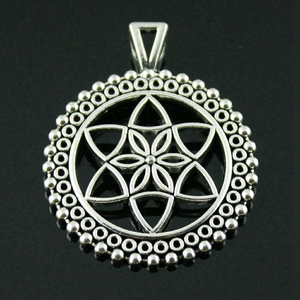 Charms Supplies For Jewelry Ornaments Flower Of Life Gift Shopee Malaysia