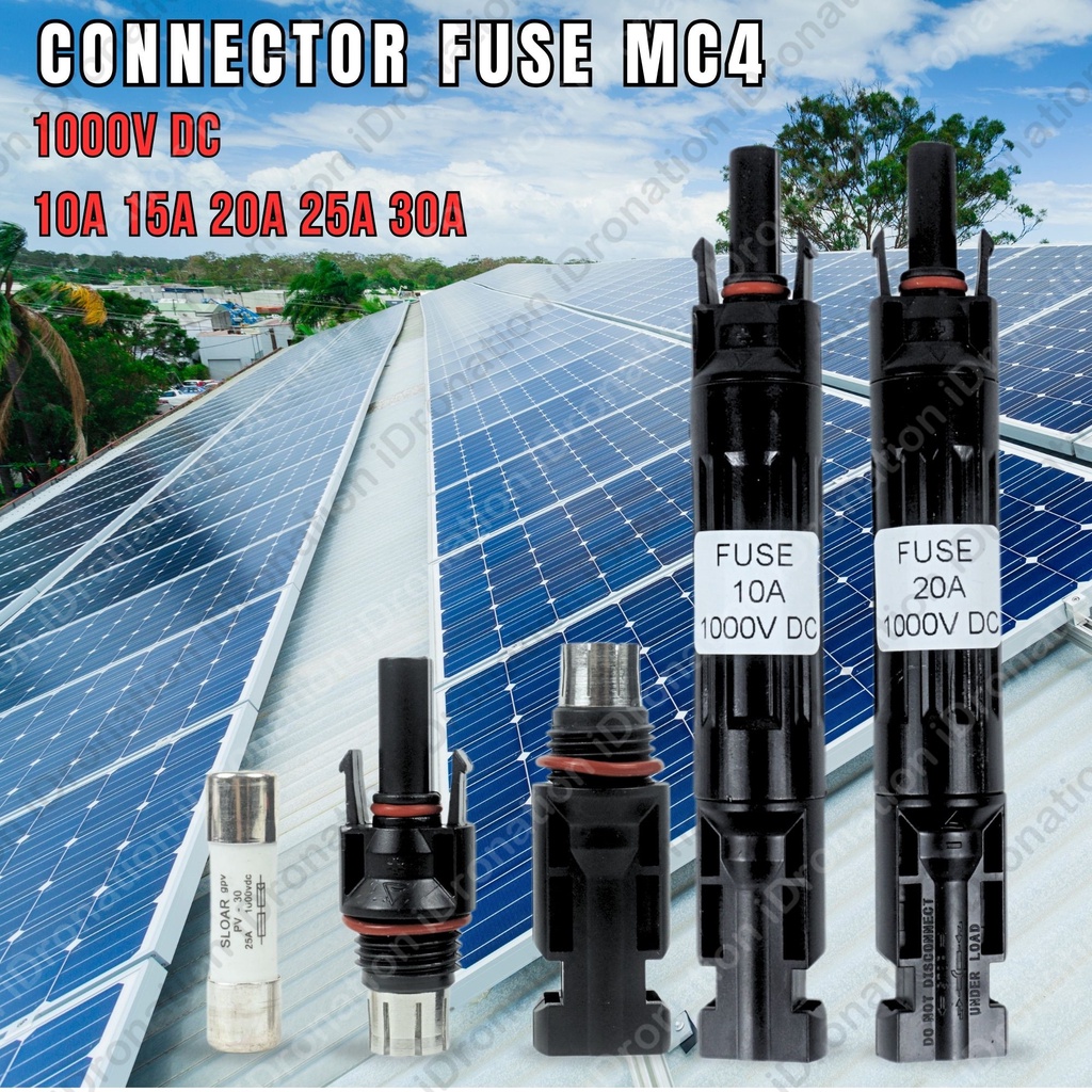 MC4 Solar Fuse 1000V DC 10A 15A 20A 25A 30A Fuse Breaker Connector