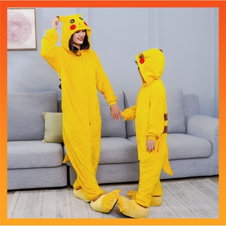 Pikachu Onesie Unisex Kids Adults Animal Pajamas Cosplay Costumes Kigurumi  Jumpsuits Sleepwears