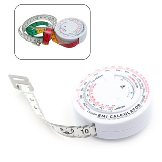 Tailor Plastic Round Shape Retractable Tape Measure Soft Ruler Blue 1.5M  2pcs 