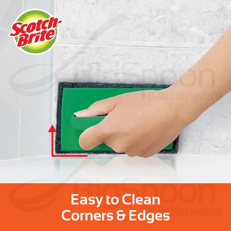 3M Scotch-Brite Floor Scrubber Scratch Resistant Tile Brush Pad For ...