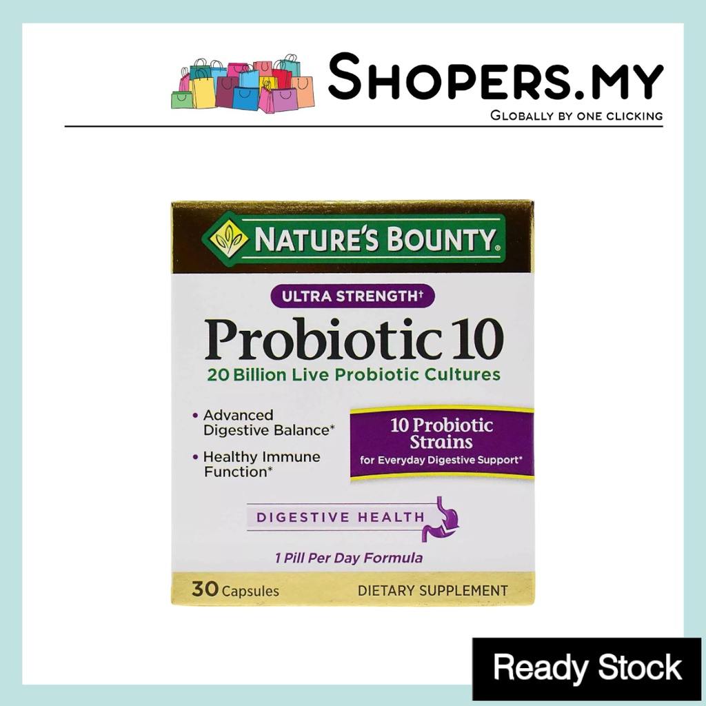 Nature's Bounty Ultra Strength Probiotic 10 (30 Capsules) 