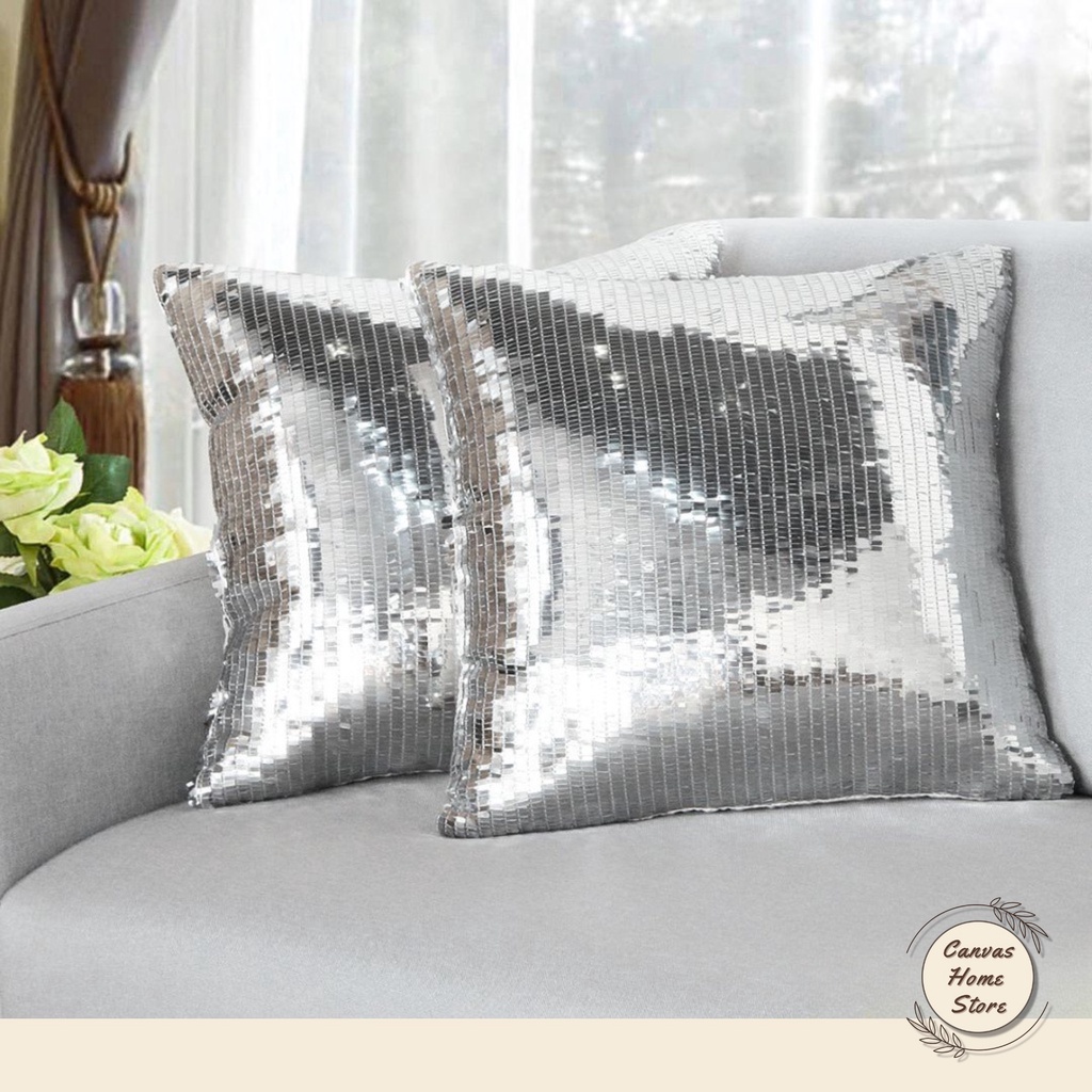 Sequin pillow hotsell the office