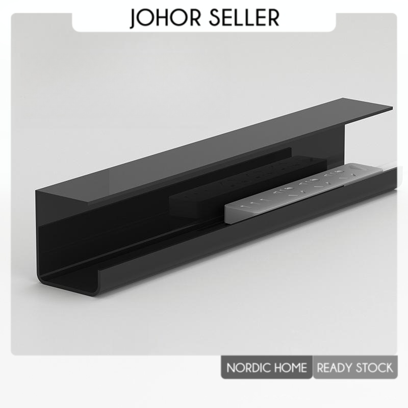 【NordicHome】 Under Desk Cable Management Tray Socket Extension Holder ...