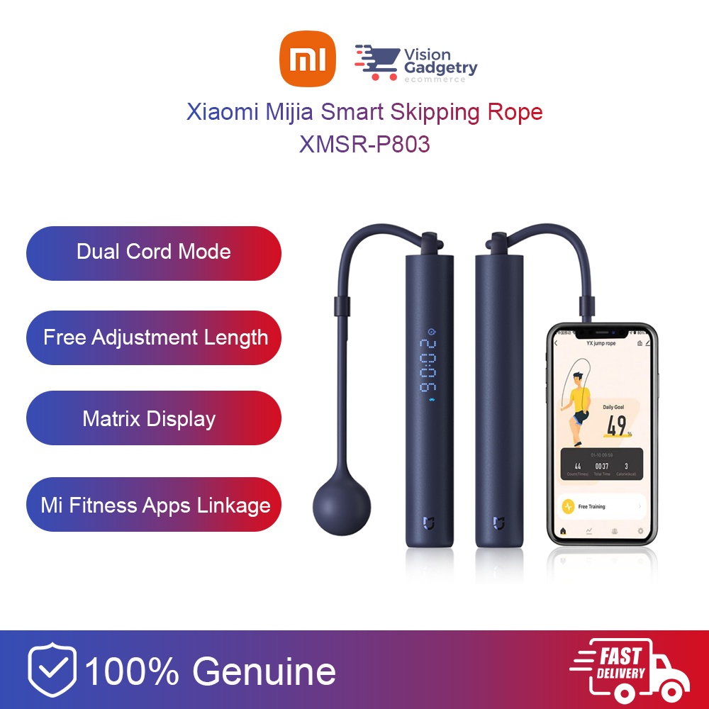 Xiaomi Mijia Smart Skipping Rope Sport Fitness Exercise XMSR-P803 ...