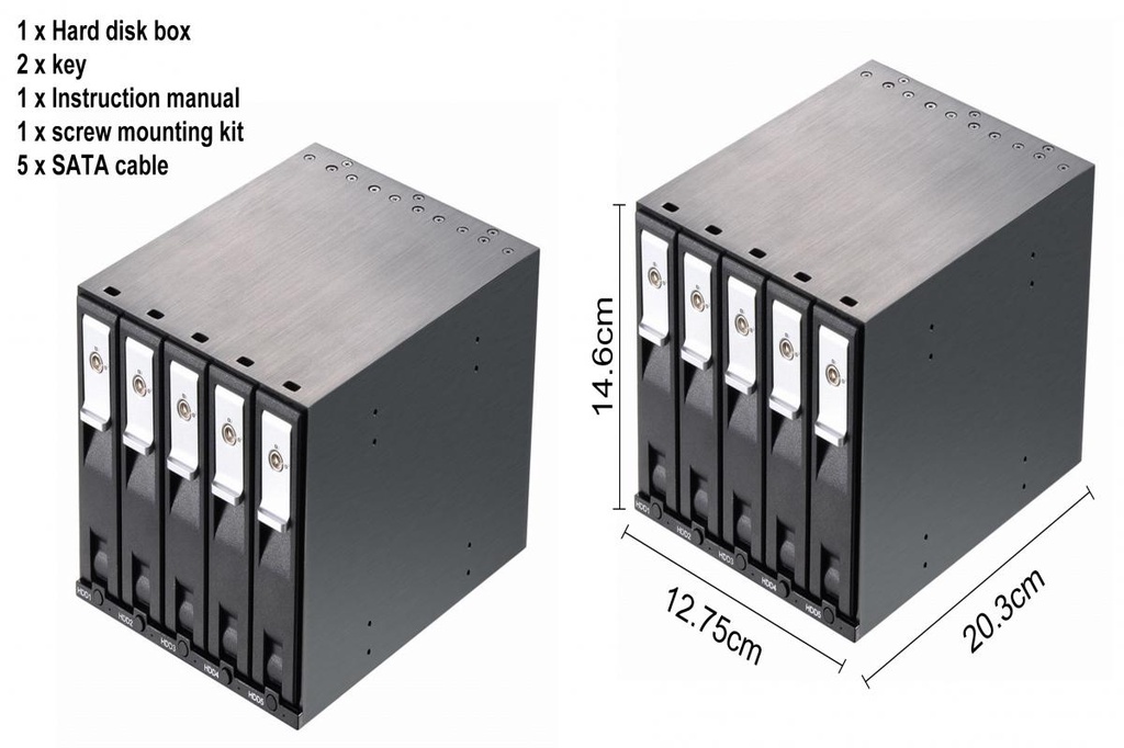 Docking Station SAS-USB Con USB-C | Tool-free | 5 Gb/s | Supporta HDD/SSD SAS Fino A 18TB | Per 2.5" E 3.5"
