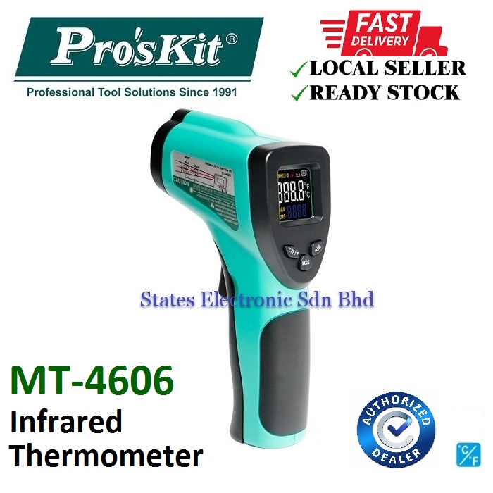 Pro'sKit MT-4606 Industrial Infrared Thermo Scanner (-50 to 550°C ...