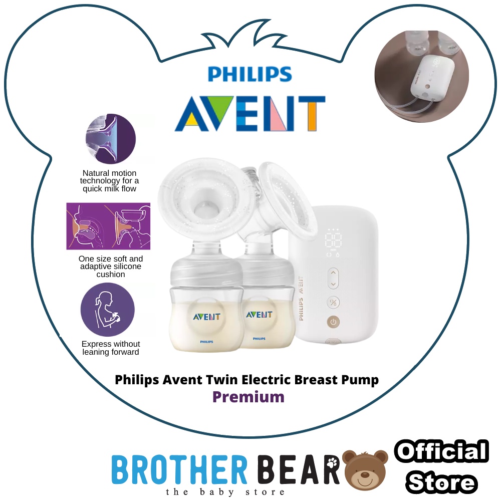 Philips Avent Twin Electric Breast Pump (Premium) RECHARGEABLE with