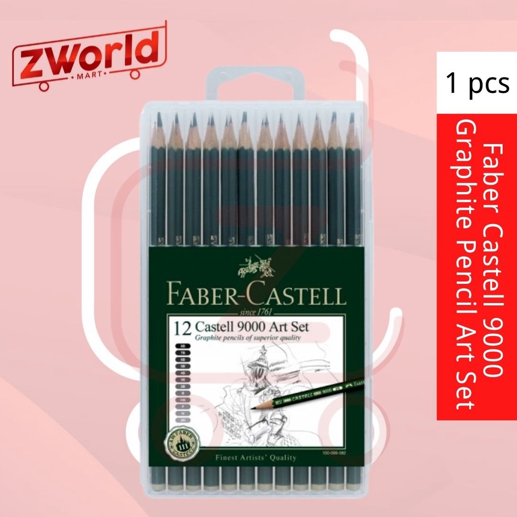FaberCastell 9000 Graphite Pencil Art Set 117166 12's Shopee Malaysia