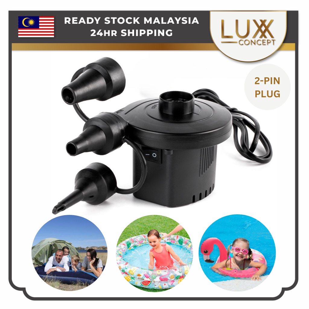 AC Electric Air Pump Inflate Deflate For Air Car Bed Swimming Pool Air