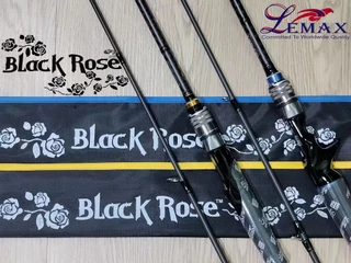 FISHDOM LEMAX BLACK ROSE ONE PIECE SPINNING / CASTING FISHING ROD