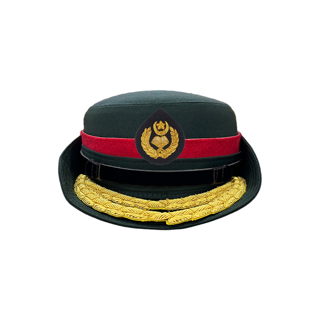 Outpost Bowler Hat   Topi Pegawai Wanita Dua Lapis Bunga Padi Kadet 