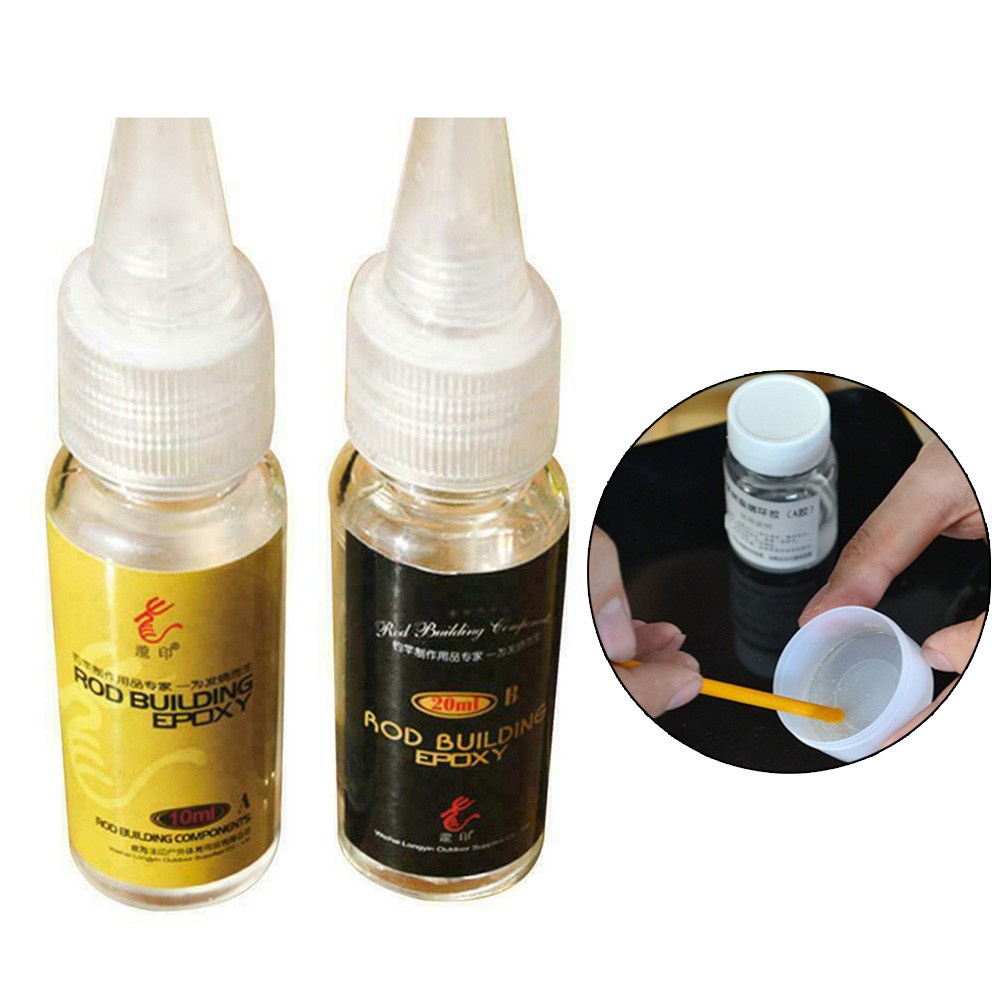 (BTGL) 2×10/20ml Fishing Rod Building Epoxy Thread Coating Rod Building ...