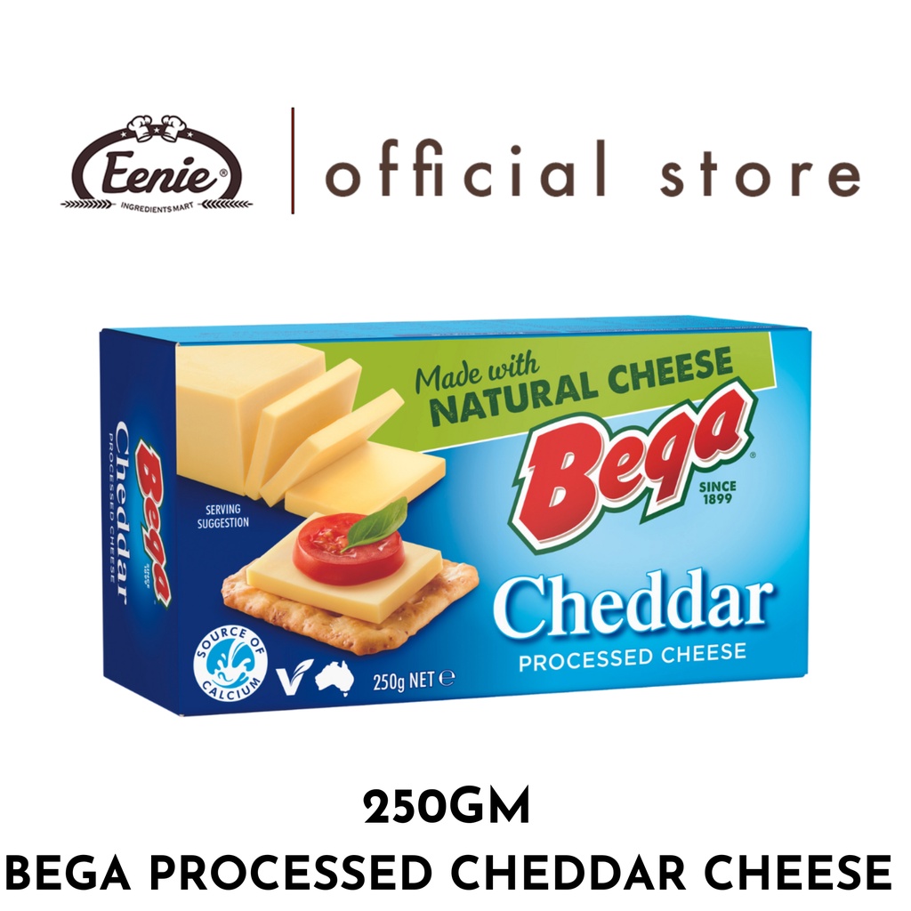 Bega Cheddar Cheese 250g Keju Cheddar Processed Cheddar Cheese