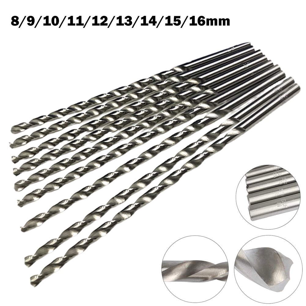 DRHT300mm Extra Long HSS Drill Bits For Soft Metal Wood Plastic Drilling Shopee Malaysia