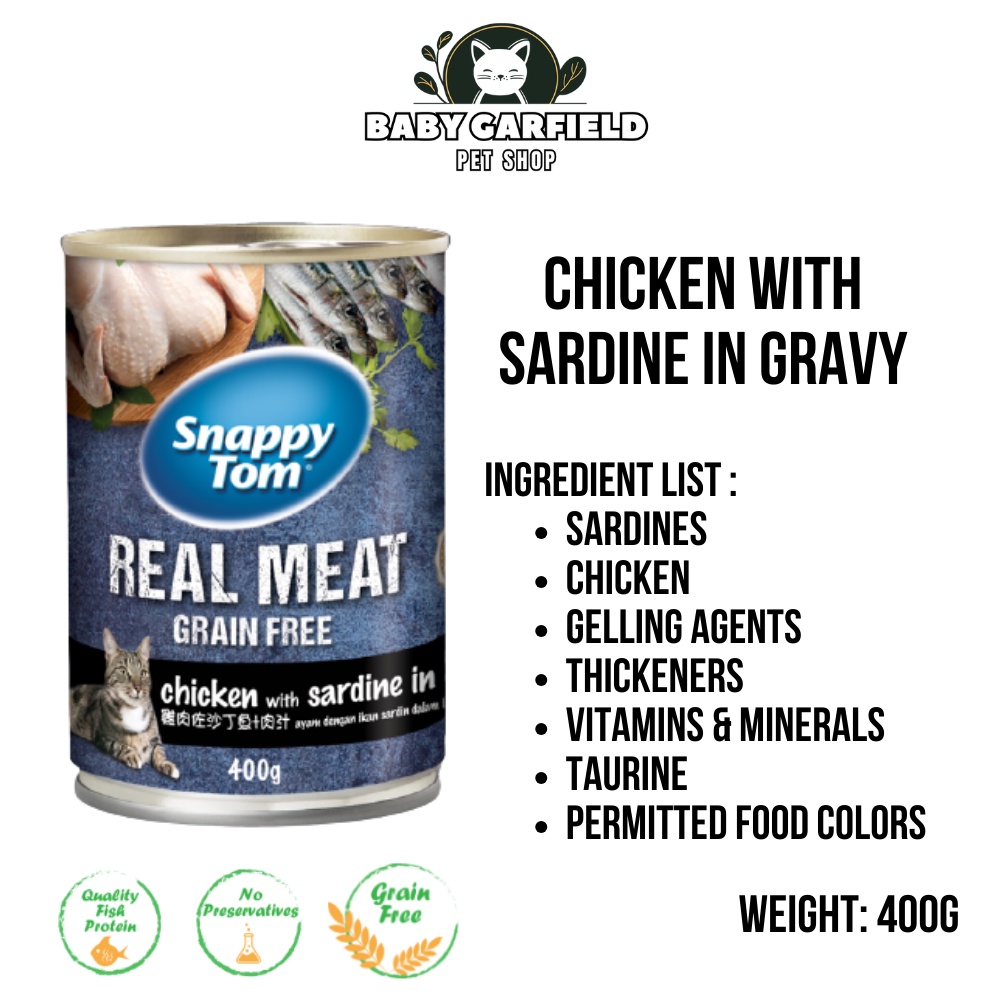 SNAPPY TOM CANNED FOOD ( CAT WET FOOD ) - 400G | Shopee Malaysia