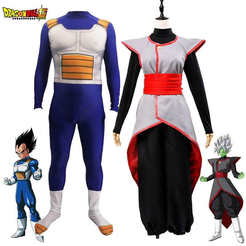 Adult Men Z Vegeta Cosplay Costume Super Goku Black Zamasu Jumpsuit Vest Fantasia Outfits 0494