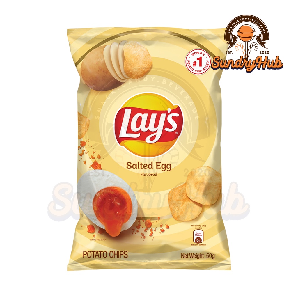 Lays 20B Potato Chips Salted Egg 50g Shopee Malaysia