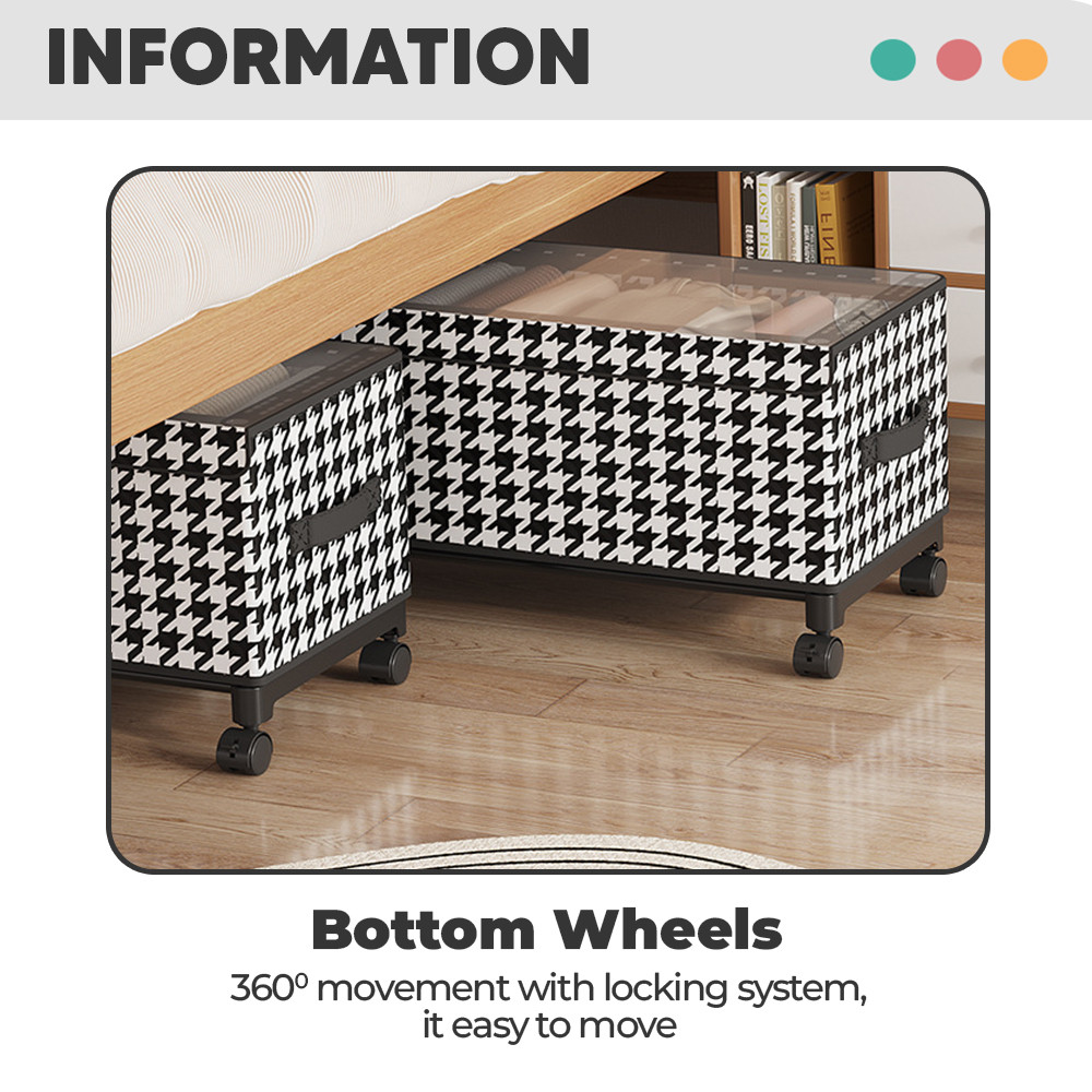 Worthbuy Anti Dust Underbed Storage Box Dormitory Kotak Penyimpanan ...