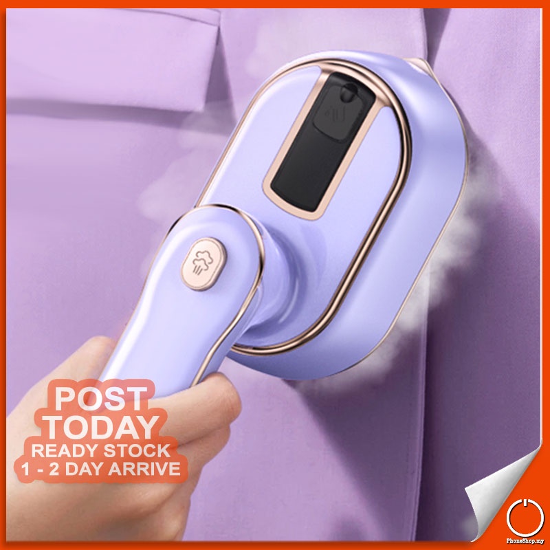 𝐖𝐄𝐓/𝐃𝐑𝐘 𝐌𝐎𝐃𝐄 Portable Steam Iron Electric Mini Handheld Rotatable ...