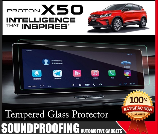 Proton X50 Head Unit Screen Infotainment Tempered Glass Screen