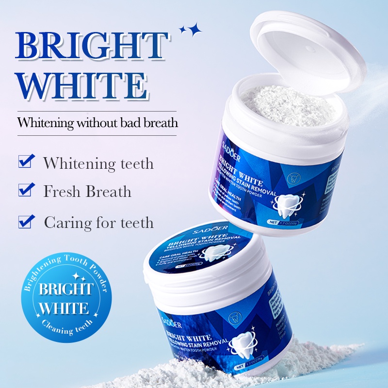 ROREC SADOER Brighten Whiten Tooth Powder Deep Cleansing Oral Tooth ...