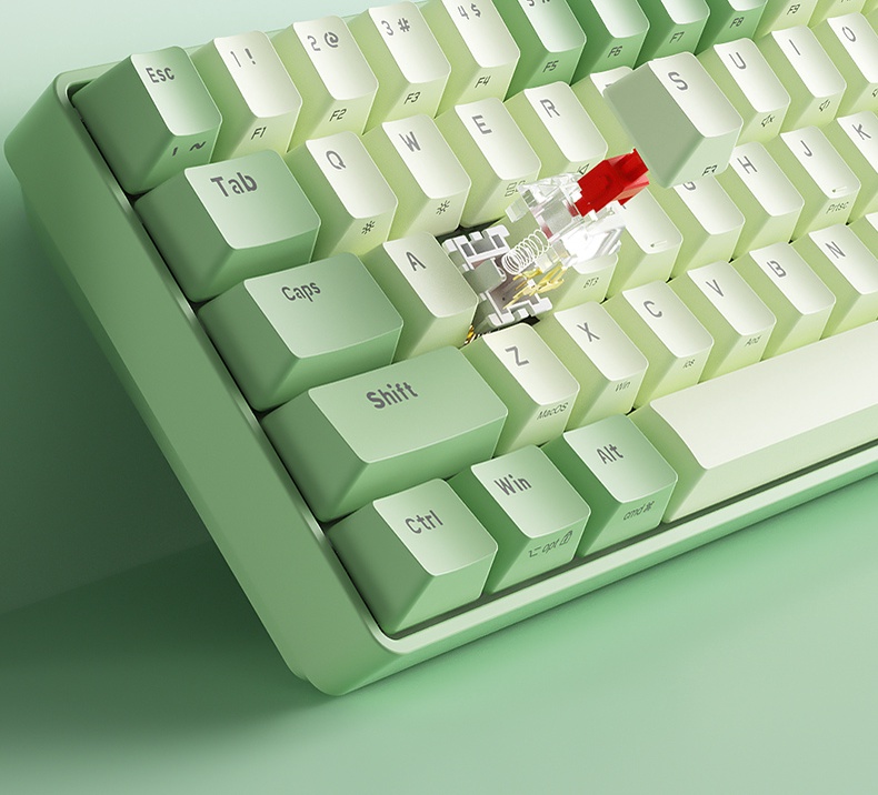 BOW Hot Swap Wireless Mechanical Keyboard Dual-mode Bluetooth External ...