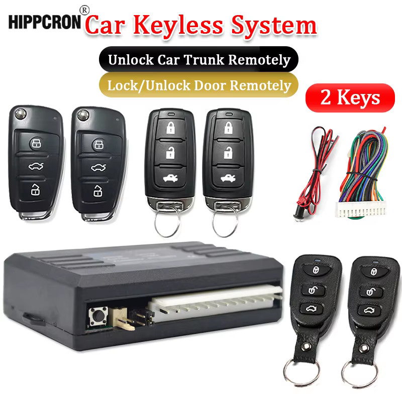 Hippcron Car Remote Central Lock Door Keyless Entry Car Alarm Systems ...
