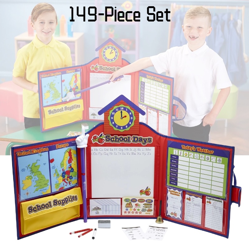 Children's Educational Playset Mimics School Tools With Blackboard ...