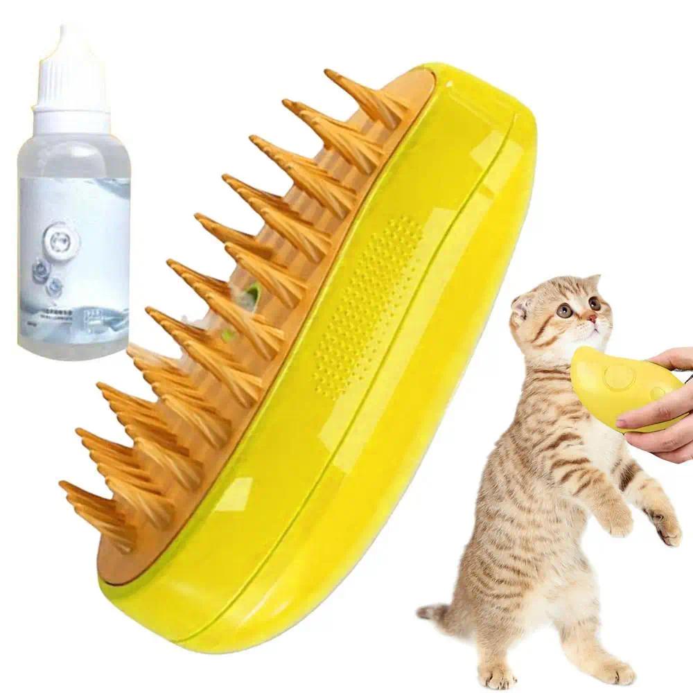 Cat Steam Brush Electric Spray Cat Hair Brush Pet Dog Steamer Brush Cat Massage Pet Grooming Cat
