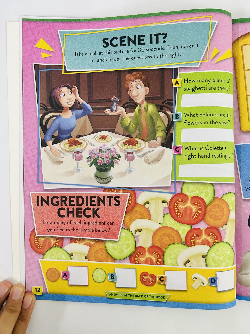 Disney Super Stickers Book For Kids With Puzzles Mazes Spot The ...