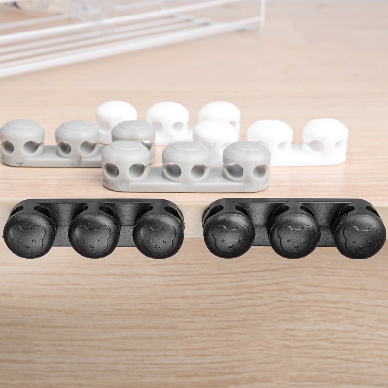 For Home, Office, Car - Self Adhesive Desktop Cable Wire Holder ...