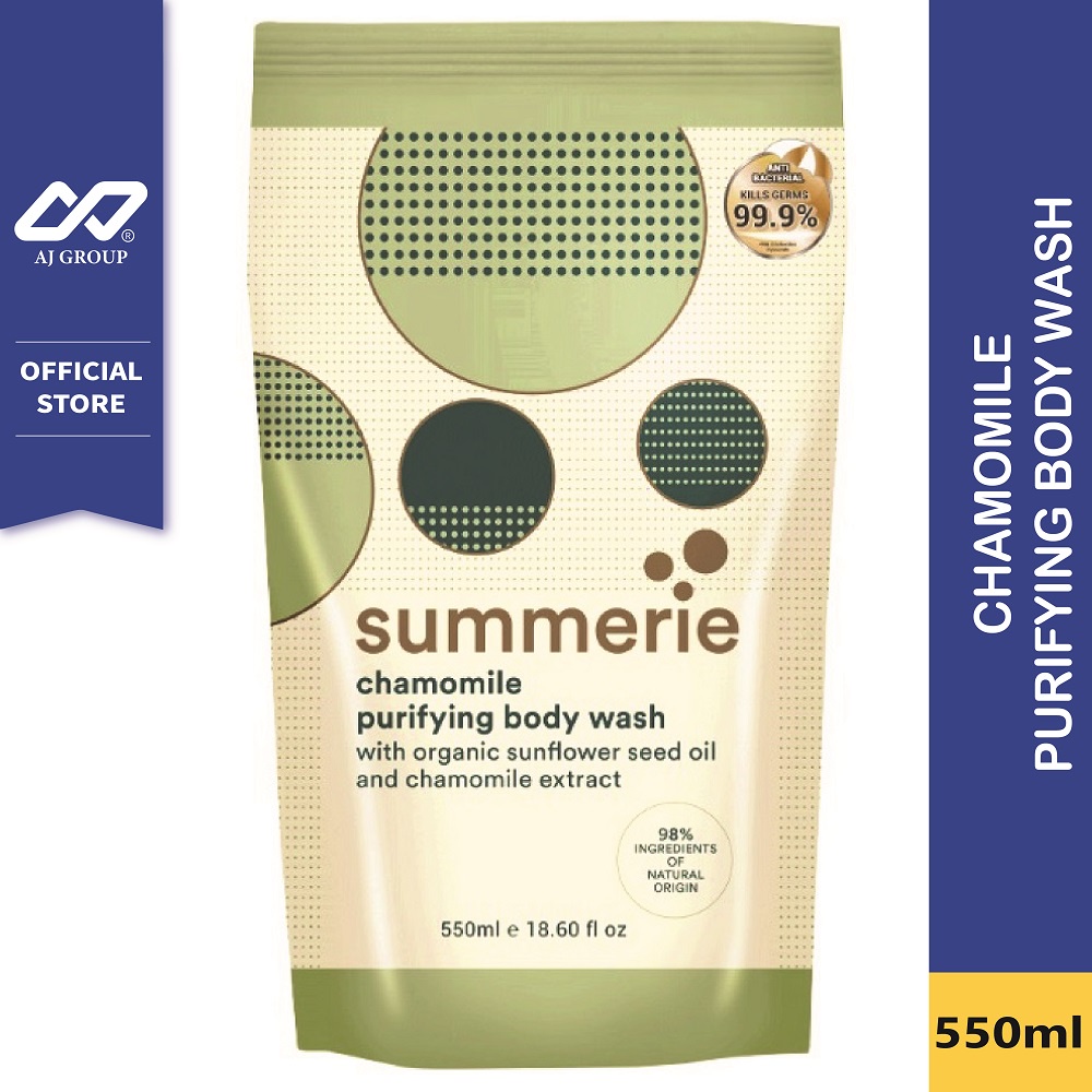 SUMMERIE Chamomile Purifying Body Wash Refill Pack (550ml) Shopee