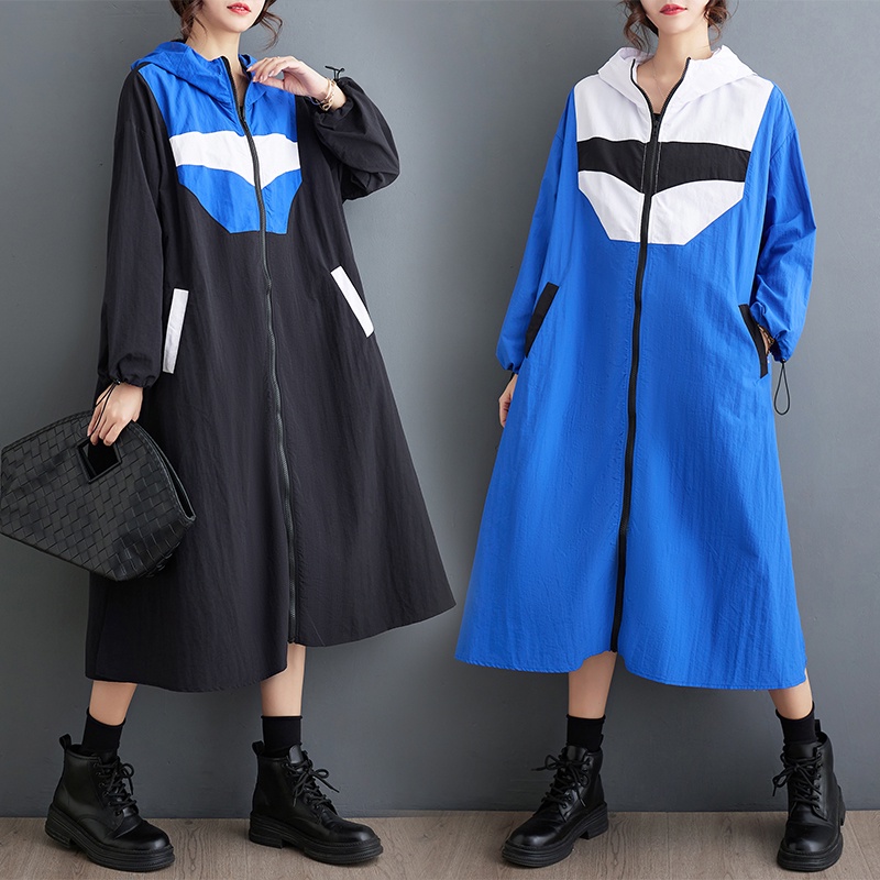 Oladivi Plus Size Women Trench Coat 2023 Spring Autumn New Long Jackets